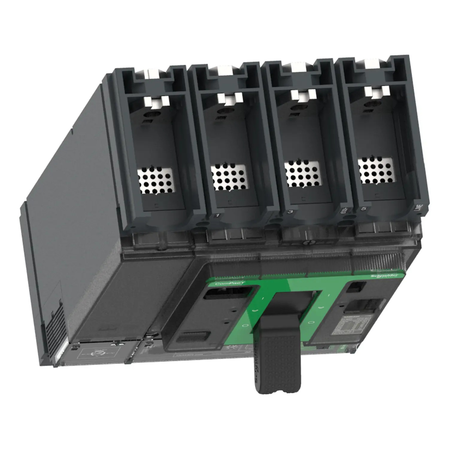 C40F44V400 - Disjoncteur différentiel 400A Schneider 4P4D réglable de 160A à 400A - MicroLogic 4.3 Vigi - 36kA - NSX400F