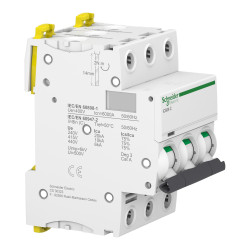 A9F74301 Schneider iC60N - Disjoncteur triphasé 1A - 3P - Courbe C - 6/50kA - Bornes à vis - Acti9 iC60