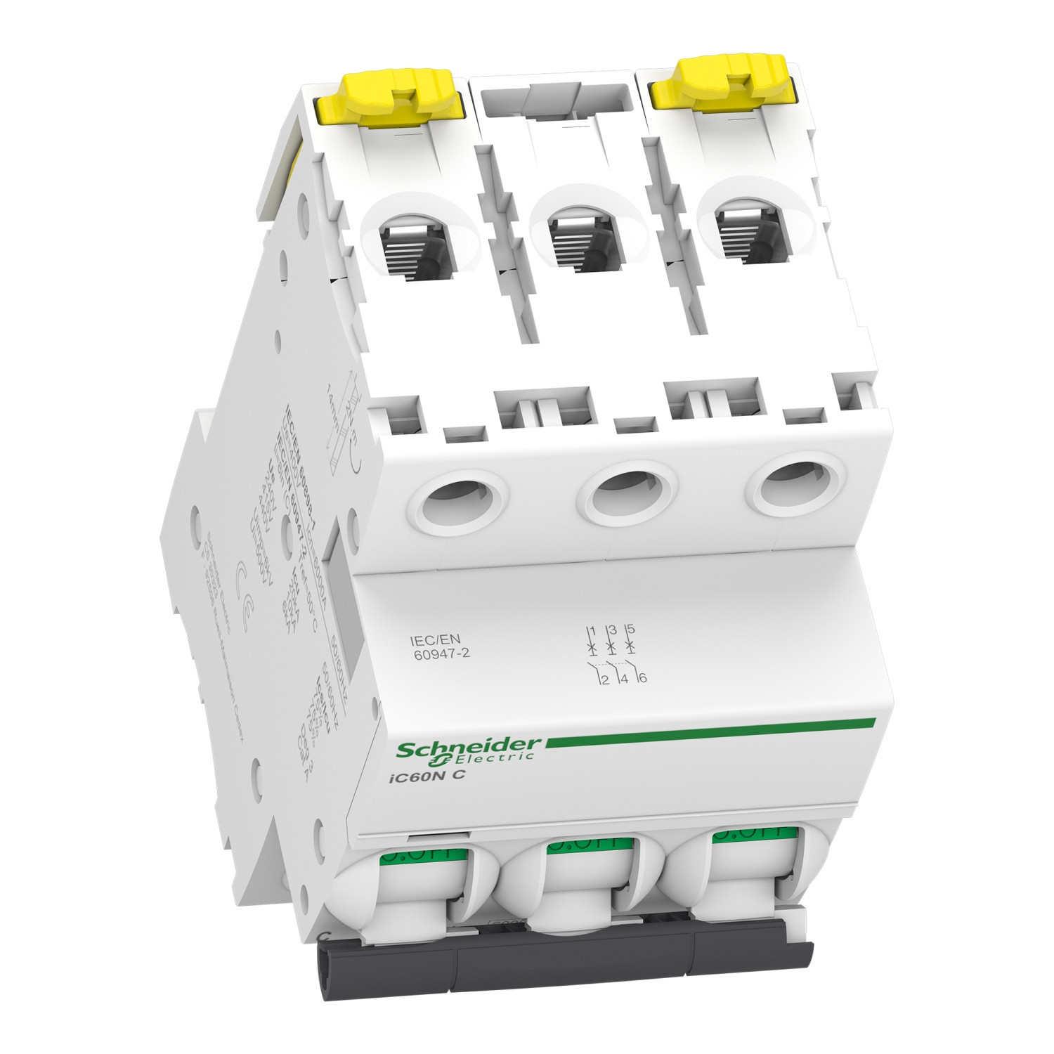 A9F74332 Schneider iC60N - Disjoncteur triphasé 32A - 3P - Courbe C - 6/10kA - Bornes à vis - Acti9 iC60