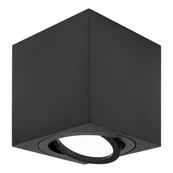 Spot LED en saillie noir orientable avec ampoule GU10 LED